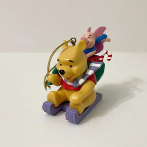 Disney Noma Winnie The Pooh And Piglet Christmas Tree Ornament Sleigh Sled